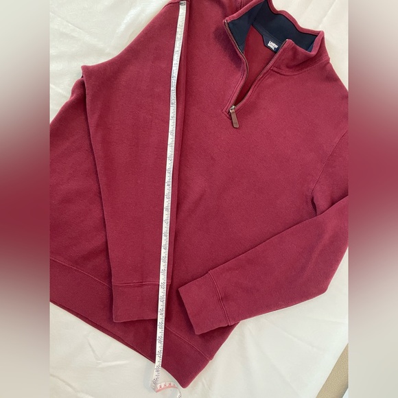 Lands’End 100% Cotton Quarter Zip Men’s Sweater Size M 38-40 - Picture 4 of 13